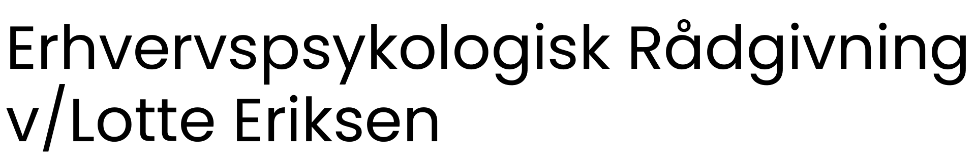 Erhvervspsykologisk R&aring;dgivning